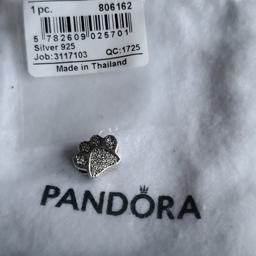 - Pandora 925 dog paw charm
